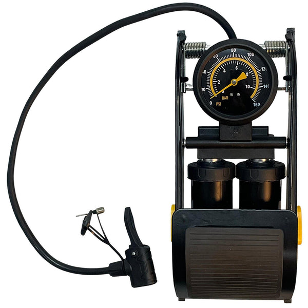 Double Barrel Heavy Duty Foot Pump