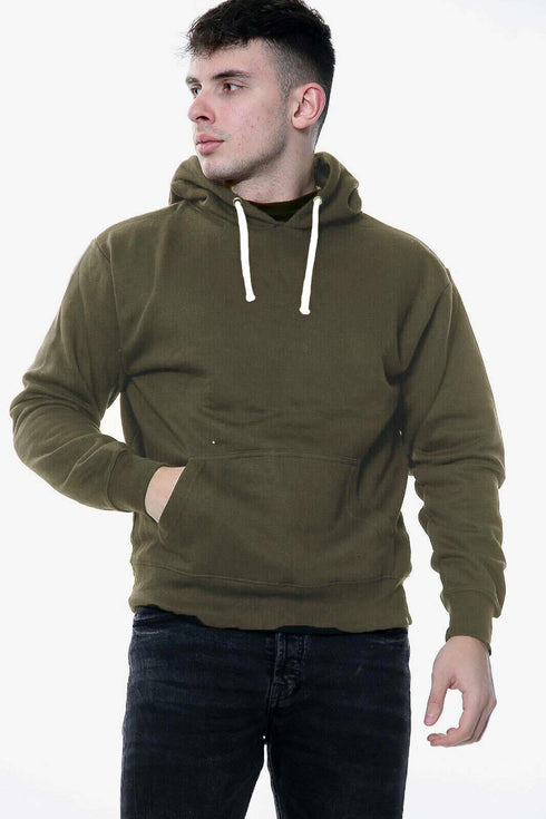 Mens Plain White Cords Hoodie
