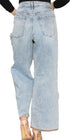Women's Chino Trousers Bleach Wash