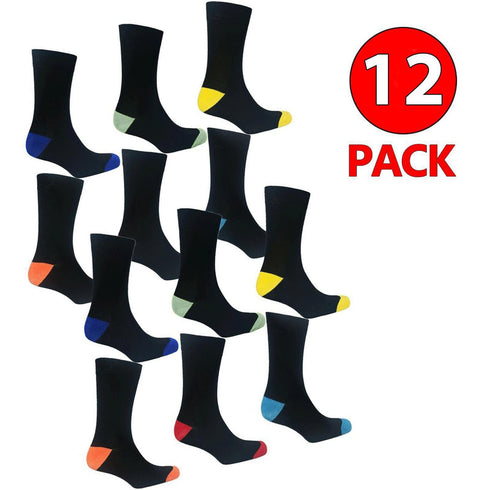 Women's Formal Socks - Casual Designer Cotton Work Socks, Comfortable Rich 6 & 12 Pack