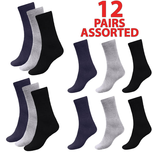 Women's Thermal Winter Socks (3 & 12 Pack) – Heat Insulated, Warm & Comfortable Crew Length Socks