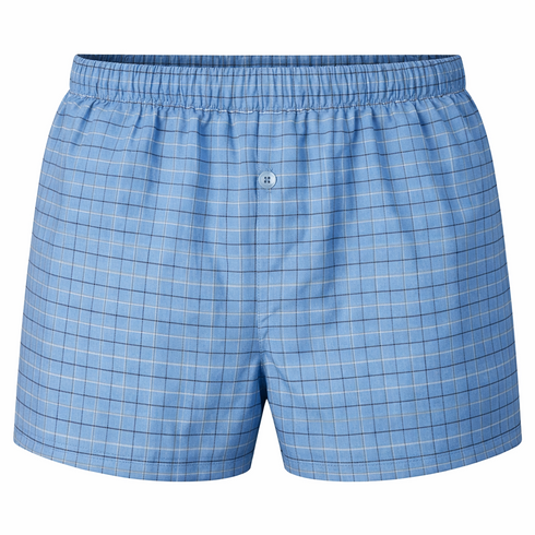 3 Pack Men's Check Woven Cotton Boxers