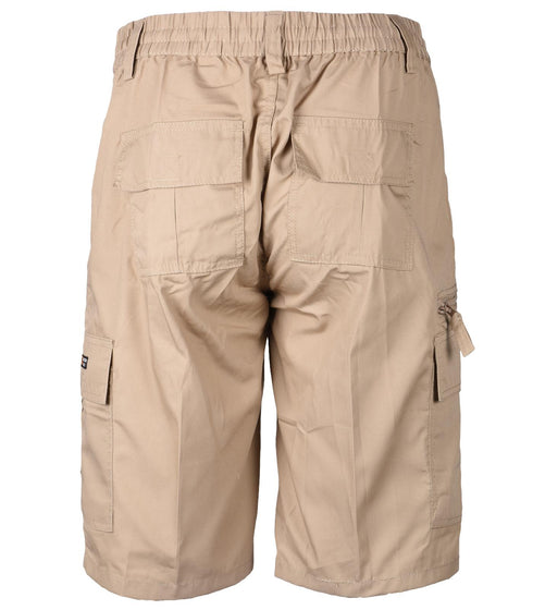 Men 3/4 Elasticated Waist Cargo Combat Shorts