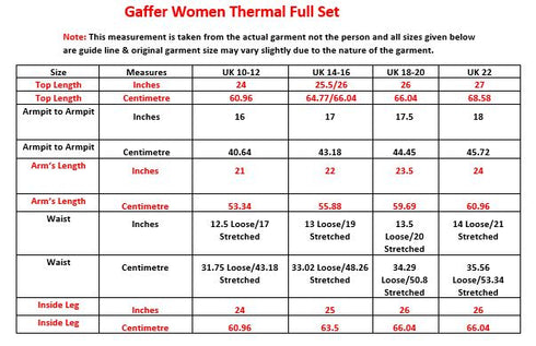 Women Long Sleeve Black Thermal Set