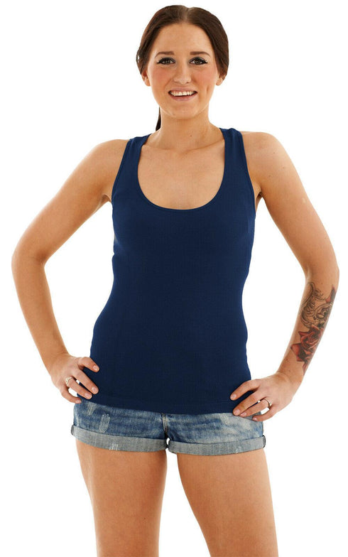 Women's Polyester Ribbed Vest