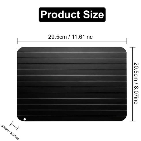 Aluminium Quick Defrost Food Plate
