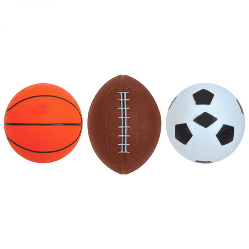 Kids Sports Ball Set – Football, Basketball & American Football