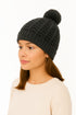 Women’s Chunky Knit Beanie Hat with Pom Pom – Winter Warm Bobble Hat