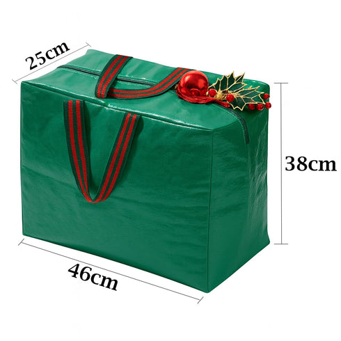 Extra Large Christmas Storage Bag – Heavy-Duty Holiday Decoration Organizer with Zipper & Handles