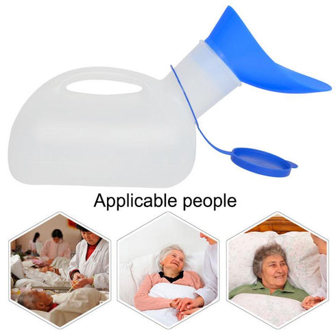 Portable Urinal Bottle with Lid & Handle – Leak-Proof, Reusable Bedside & Travel Urine Container
