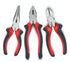 3-Piece Pliers Set – Long Nose, Combination & Diagonal Cutting Pliers with Comfort Grip Handles