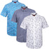 3 Pack Mens Hawaiian Summer Shirts