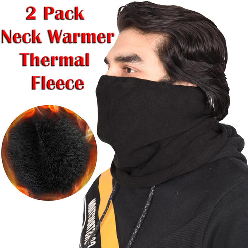 Unisex Fleece Neck Warmer – Winter Thermal Face Cover & Gaiter Scarf