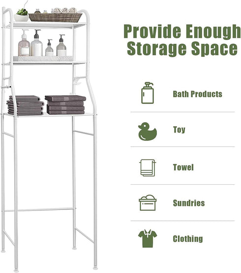 Over The Toilet 3 Tier Storage Rack