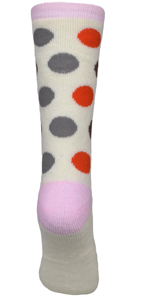 Women’s Colorful Polka Dot Socks – Fun Crew Socks Multipack (3, 6, 12 Pairs)