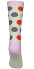 Women’s Colorful Polka Dot Socks – Fun Crew Socks Multipack (3, 6, 12 Pairs)