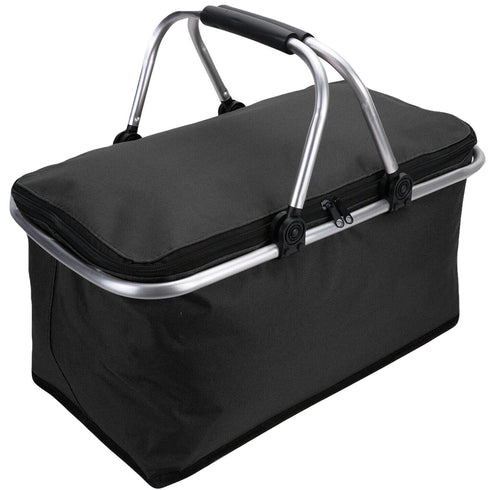 Folding Insulated Cooler Picnic Basket - 30 Litres