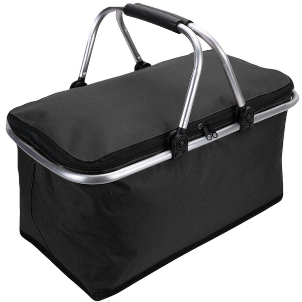Folding Insulated Cooler Picnic Basket - 30 Litres