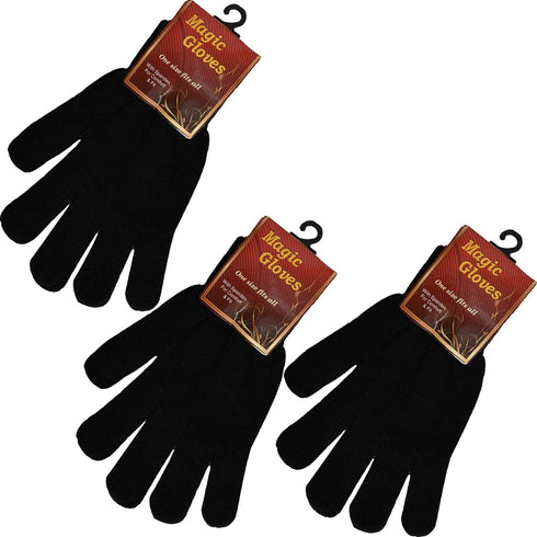 3 Pack Unisex Spandex Magic Gloves Pair