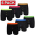 6 Pack Mens Assorted Neon Boxer