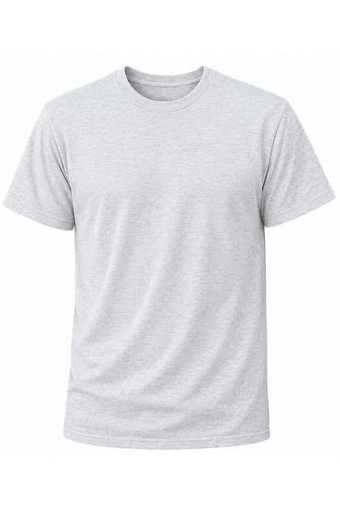 25 Pack Mens Plain T-Shirts Grey White Mixed Sizes - From 79p Per Unit