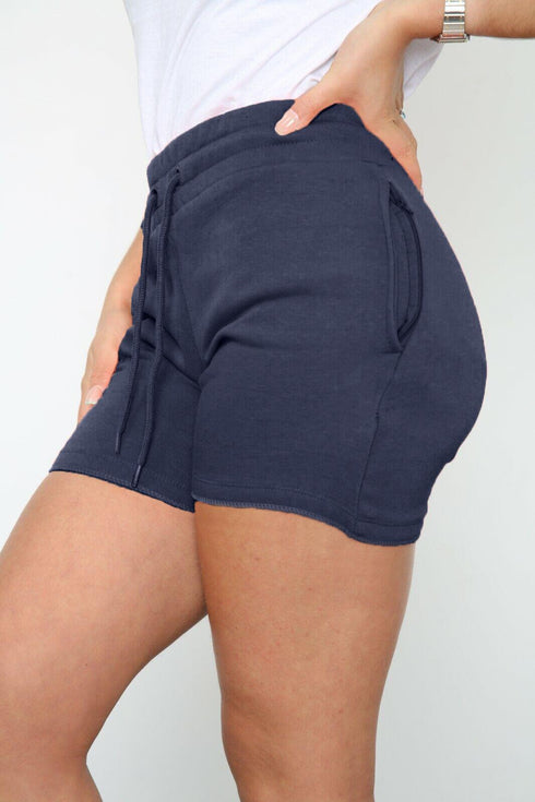 Women Elasticated Cotton Blend Shorts