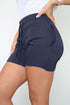 Women Elasticated Cotton Blend Shorts