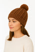 Women’s Chunky Knit Beanie Hat with Pom Pom – Winter Warm Bobble Hat