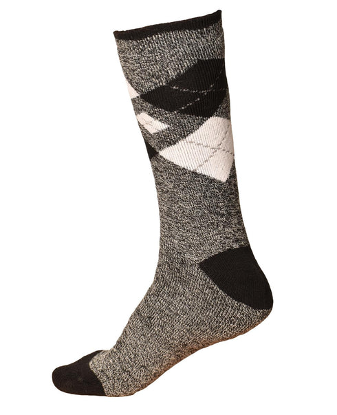 Men Calf Length Lite Fairisle Socks - 406C