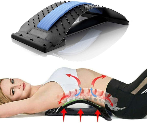 Back Stretcher with Acupressure Points – Lumbar Support Device for Spine Pain Relief & Posture Correction