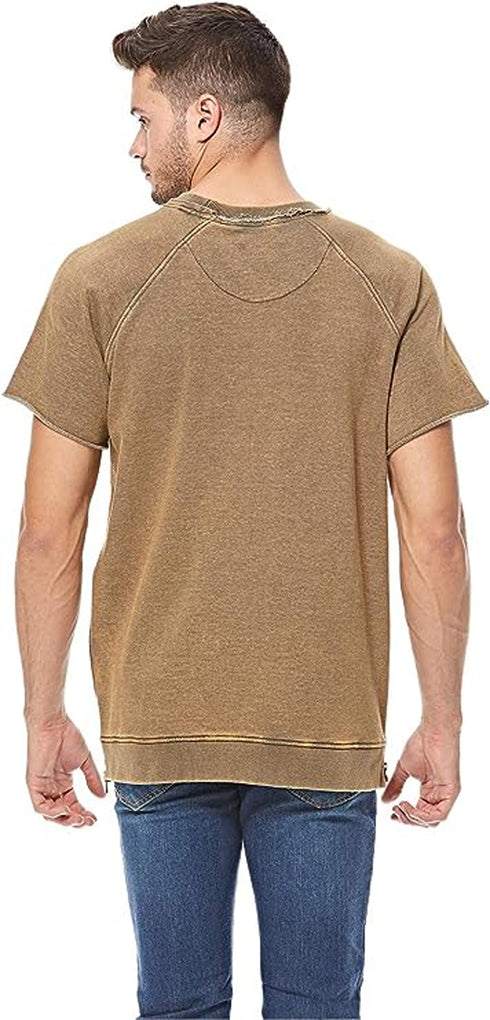 Mens Zip Side Casual T-Shirt