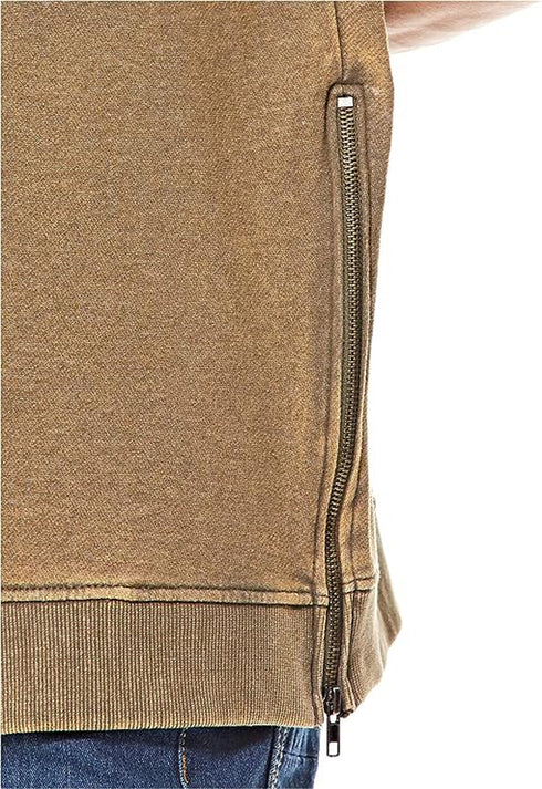 Mens Zip Side Casual T-Shirt