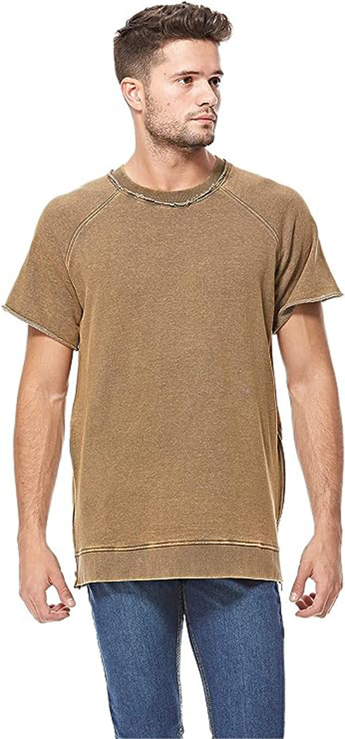 Mens Zip Side Casual T-Shirt