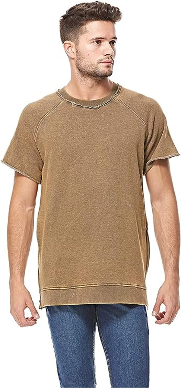 Mens Zip Side Casual T-Shirt