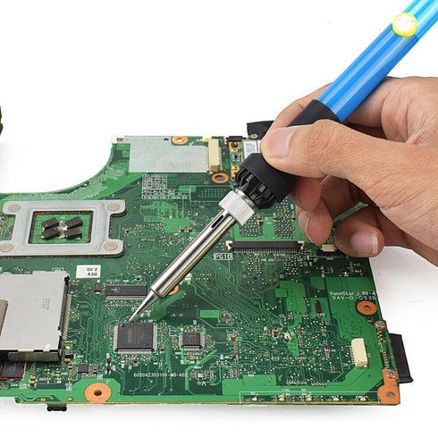 15-in-1 Soldering Iron Kit 60W – Adjustable Temperature, Ceramic Heater, Solder Sucker, 6 Tips & Accessories