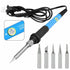 15-in-1 Soldering Iron Kit 60W – Adjustable Temperature, Ceramic Heater, Solder Sucker, 6 Tips & Accessories