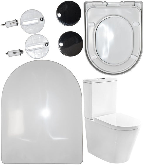Soft Close D Shaped Toilet Seat
