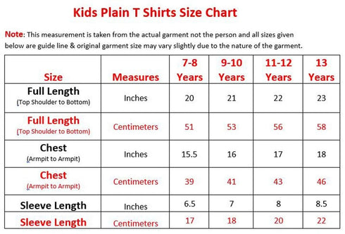 3 Pack Kids Crew Neck T-shirts