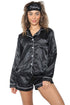Womens Satin Nightwear Set with Eye Mask
