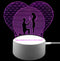 3D Illusion Night Lamp Heart