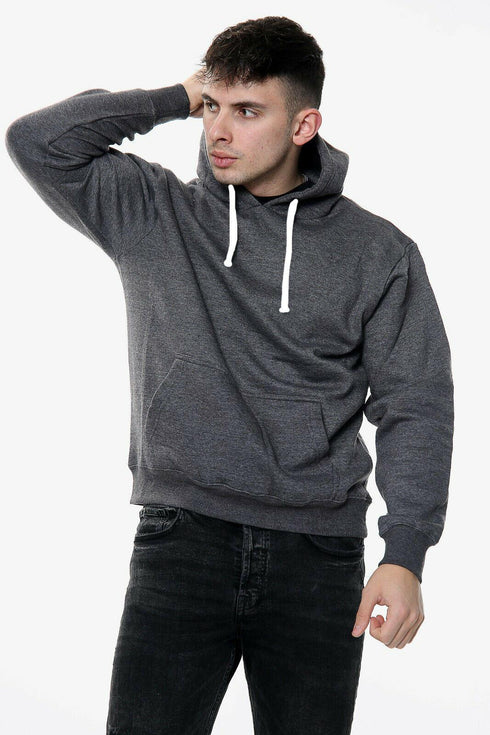 Mens Plain White Cords Hoodie