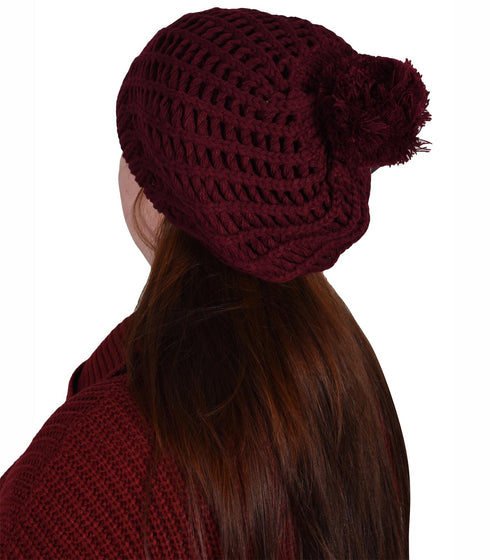 Womens Beret Wool Beanie