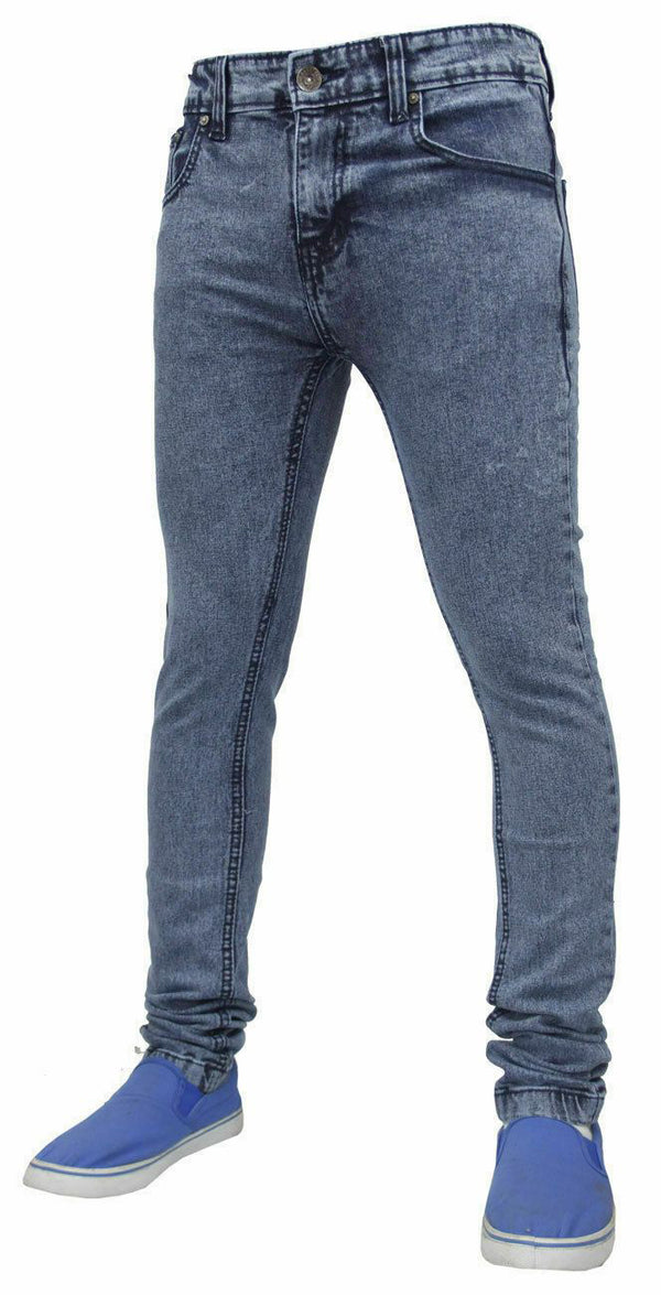 Mens Ice Blue Super Skinny Jeans - TF021
