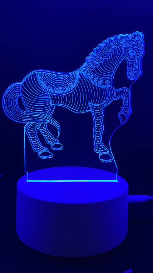 3D Illusion Night Lamp Horse