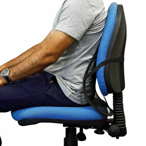 Back Support Cushion for Car & Office Chair – Posture Corrector & Pain Relief