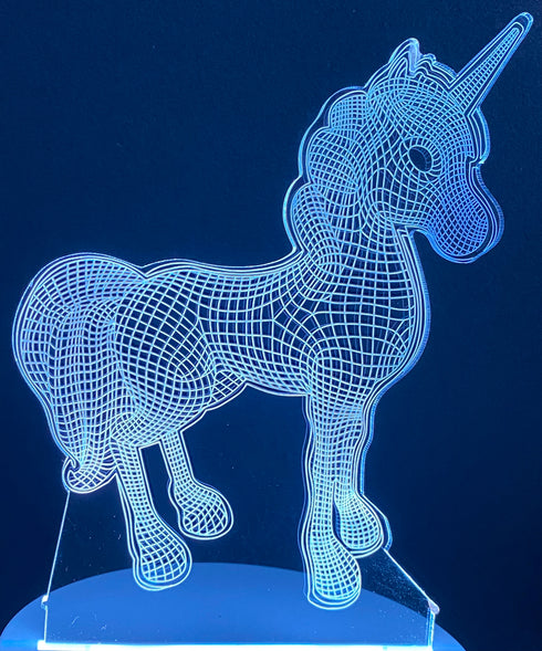 3D Illusion Night Lamp Unicorn
