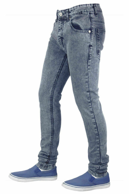 Mens Ice Blue Super Skinny Jeans - TF021