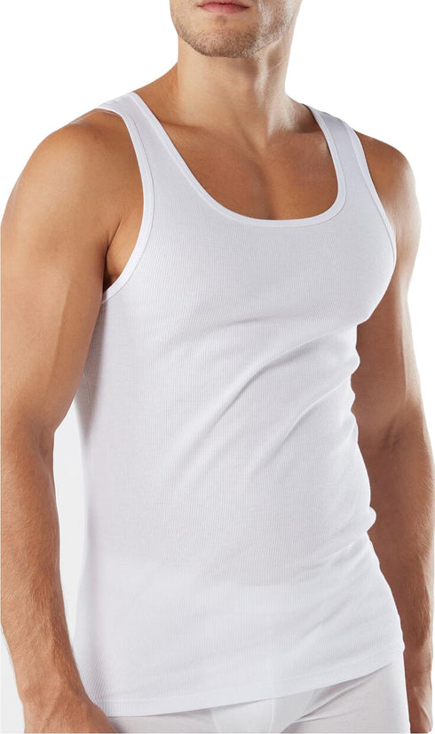3 Pack Men’s Classic Ribbed Tank Top Vest