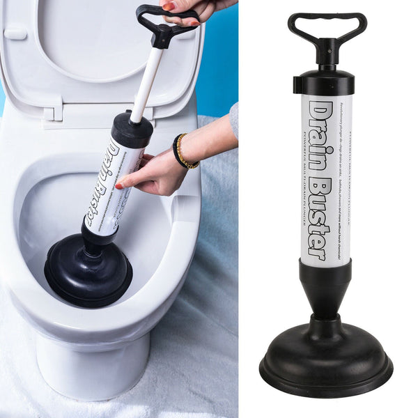 Drain Buster Powerful Plunger – Heavy Duty Sink, Toilet & Shower Drain Unblocker