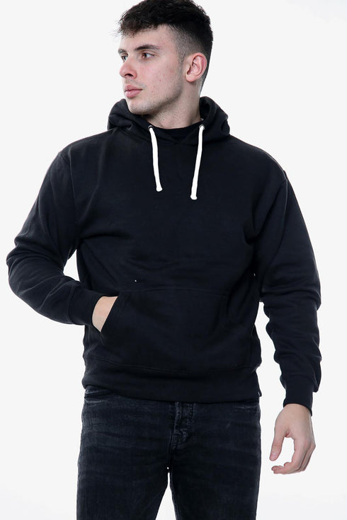 Mens Plain White Cords Hoodie